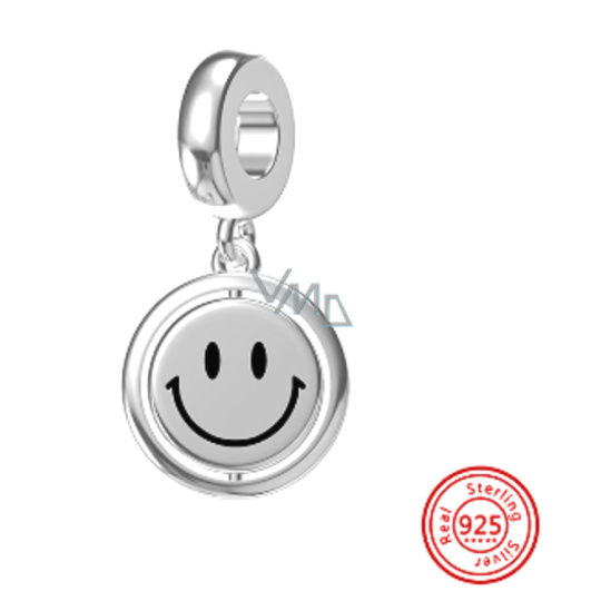 Charm Sterlingové stříbro 925 Smajlík - Americký sen - Usměj se, jsi krásný/á, přívěsek na náramek symbol Charm Sterlingové stříbro 925 Smajlík - Americký sen - Usměj se, jsi krásný/á, přívěsek na náramek symbol