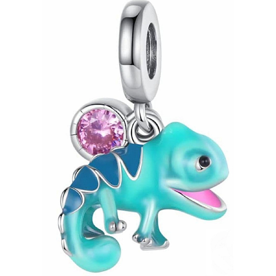 Charm Chameleon, se zirkonem 2v1, mění barvu na teplo přívěsek na náramek zvíře