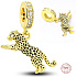 Charm Leopard, přívěsek na náramek zvíře