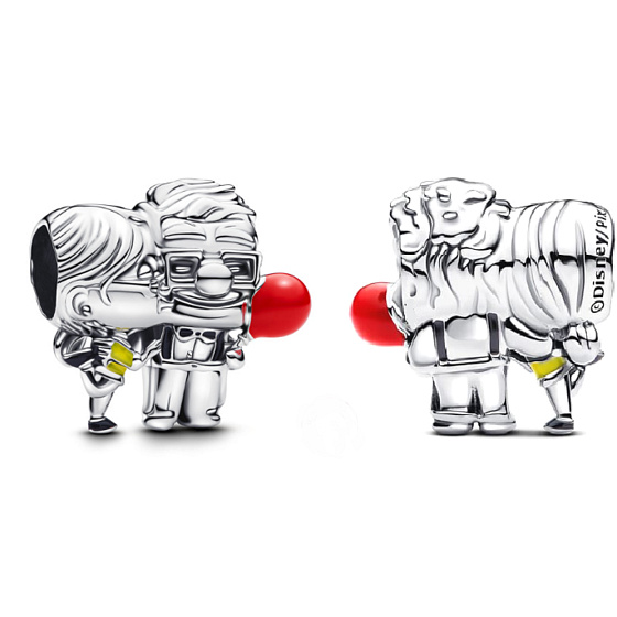 Disney Pixar UP Carl a Ellie, stříbrný 925 korálek na náramek