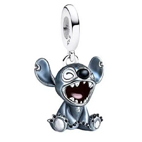 Charm Disney Lilo & Stitch – veselý Stitch | visací přívěsek na náramek, film