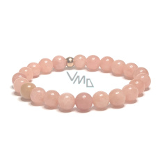 Turmalín Rubelit náramek elastický přírodní kámen, kulička 8 mm / 16 - 17 cm, strážce dobré nálady