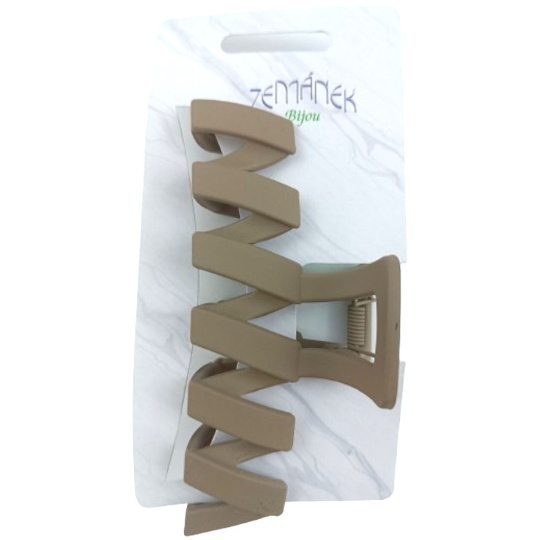 Zemánek Skřipec do vlasů velký hnědý 12 cm 1 kus Zemánek Skřipec do vlasů velký hnědý 12 cm 1 kus
