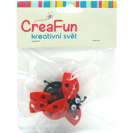 CreaFun Berušky 5,8 x 4 cm 4 kusy