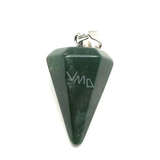 Chalcedon zelený kyvadlo přírodní kámen 2,2 cm,, kámen lásky a radosti