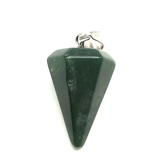 Chalcedon zelený kyvadlo přírodní kámen 2,2 cm,, kámen lásky a radosti