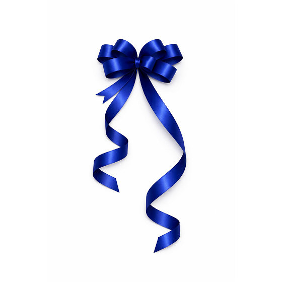 Kokarda – stahovací ozdobná stuha tmavě modrá | 25 cm × 1,5 cm