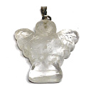 Křišťál Anděl strážný přívěsek přírodní kámen ručně broušený 2,2 cm 1 kus, kámen kamenů