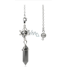 Hematit Merkaba + kyvadlo, přívěsek přírodní kámen 71 x 8 x 8 mm