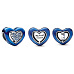 Charm Otočné modré srdce, korálek na náramek láska