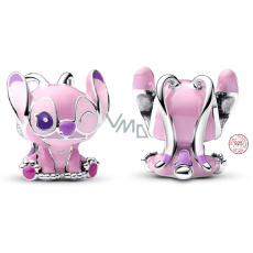 Charm Sterlingové stříbro 925 Disney Lilo a Stitch anděl s motivem Stitch, korálek na náramek film
