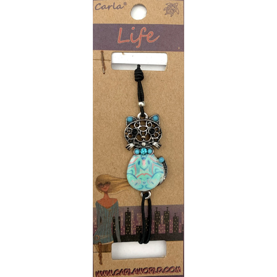 Albi Šperk náramek gumička Kočka moudrost, intuice 1 kus různé barvy