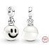 Charm Mini medailon - Můj Šťastný smajlík, přívěsek na náramek symbol