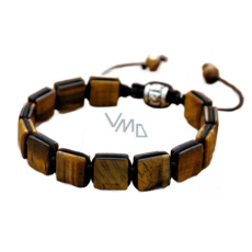 Tygří oko náramek pletený přírodní kámen, rozměr 10 x 10 x 5 mm / 18,5 cm, posuvné zapínání, kámen slunce a země, přináší štěstí a bohatství Tygří oko náramek pletený přírodní kámen, rozměr 10 x 10 x 5 mm / 18,5 cm, posuvné zapínání, kámen slunce a země, přináší štěstí a bohatství