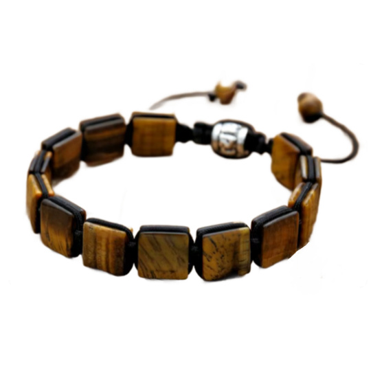 Tygří oko náramek pletený přírodní kámen, rozměr 10 x 10 x 5 mm / 18,5 cm, posuvné zapínání, kámen slunce a země, přináší štěstí a bohatství Tygří oko náramek pletený přírodní kámen, rozměr 10 x 10 x 5 mm / 18,5 cm, posuvné zapínání, kámen slunce a země, přináší štěstí a bohatství