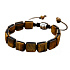 Tygří oko náramek pletený přírodní kámen, rozměr 10 x 10 x 5 mm / 18,5 cm, posuvné zapínání, kámen slunce a země, přináší štěstí a bohatství
