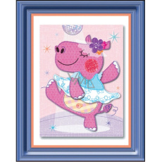 Samolepka 3D obraz hrošice baletka 32 x 25 cm