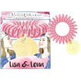 Invisibobble Original Lisa & Lena oryginalna gumka do włosów czarna z ciemnoróżowym paskiem 1 sztuka