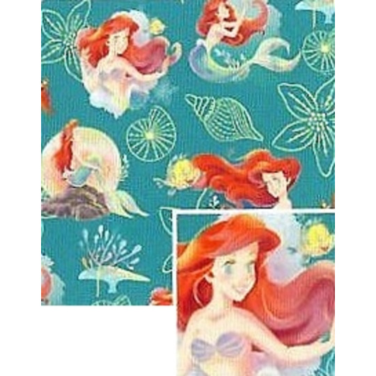Nekupto Dárkový balicí papír 70 x 200 cm Ariel mořská panna