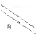 Řetízek z nerezové oceli kulička 2,4 mm / 80 cm