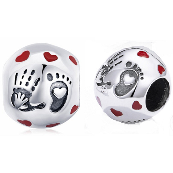 Charm Láska v dlani, korálek na náramek rodina