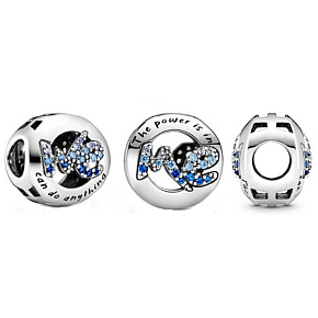 Charm Síla je ve mně, korálek na náramek symbol