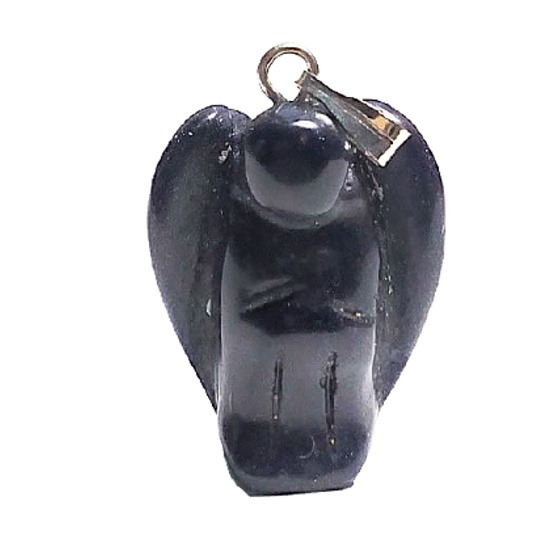 Goldstone modrý Avanturín Anděl strážný přívěsek ručně broušený 1,7 cm 1 kus, kámen ambicí