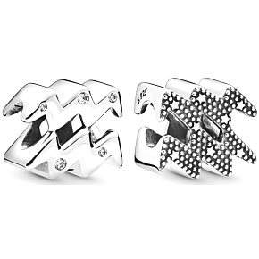 Charm Znamení zvěrokruhu Třpytivý Vodnář, korálek na náramek