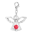 Anděl strážný přívěsek s červenou perličkou 29 x 37 mm 1 kus