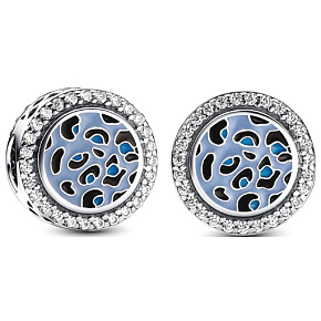 Charm Modré leopardí kouzlo, korálek na náramek zvíře