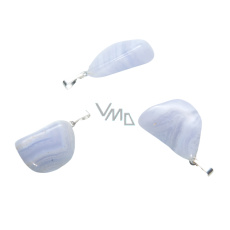 Chalcedon Malawi Troml přívěsek přírodní kámen, M cca 3 cm, 1 kus, kámen lásky a radosti