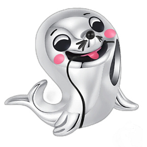 Charm Lachtan, korálek na náramek zvíře