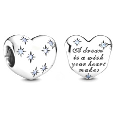 Charm Disney Popelka - sen srdce, korálek na náramek vánoce