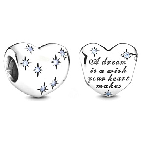 Charm Disney Popelka - sen srdce, korálek na náramek vánoce