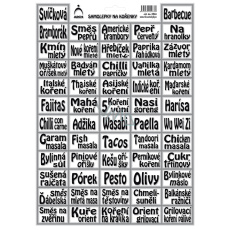 Art Deco Fűszeres Üvegcímkék Svíčková Art Deco Fűszeres Üvegcímkék Svíčková