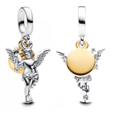 Charm Amorský dvoubarevný, přívěsek na náramek láska