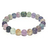 Fluorit čakrový náramek elastický přírodní kámen, kulička 8 mm / 16 - 17 cm, kámen géniů