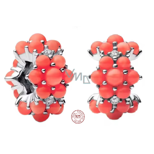 Charm Sterlingové stříbro 925 Ocean - Korálově zbarvený s letní energií, korálek na náramek příroda Charm Sterlingové stříbro 925 Ocean - Korálově zbarvený s letní energií, korálek na náramek příroda