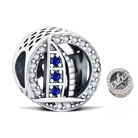 Charm SAE Dubaj Burj Al Arab – plachta snů, luxus a odvaha mířit vysoko, korálek na náramek cestování