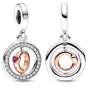 Charm Láska, která se točí - otočný prsten, přívěsek na náramek láska