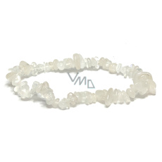 Měsíční kámen náramek elastický sekaný přírodní kámen, 19 cm, kámen osudu Měsíční kámen náramek elastický sekaný přírodní kámen, 19 cm, kámen osudu