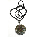 Orgonit amulet, Strom života, generátor energie, přírodní kámen (7 čaker) + epoxidová pryskyřice + lano 22 g