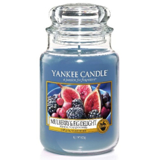 Yankee Candle Mulberry & Fig Delight - Lahodné moruše a fíky vonná svíčka Classic velká sklo 623 g
