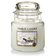 Yankee Candle Vanilla - Vanilka vonná svíčka Classic střední sklo 411 g
