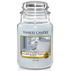 Yankee Candle A Calm & Quiet Place - Klidné a tiché místo vonná svíčka Classic velká sklo 623 g