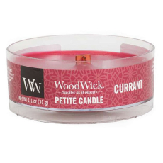 WoodWick Currant - Rybíz vonná svíčka s dřevěným knotem petite 31 g