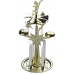 Andělské zvonění zlaté se 4 svíčkami 130 x 270 mm