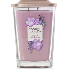 Yankee Candle Sugared Wildflowers - Sladké divoké květiny sojová vonná svíčka Elevation velká sklo 2 knoty 553 g