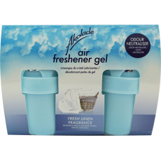 Akolade Air Freshener Fresh Linen solid gel osvěžovač vzduchu 2 x 150 g