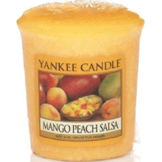 Yankee Candle Mango Peach Salsa - Salsa z manga a broskví vonná svíčka votivní 49 g